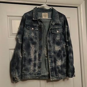 Fantastic Fawn Distressed Jean Jacket